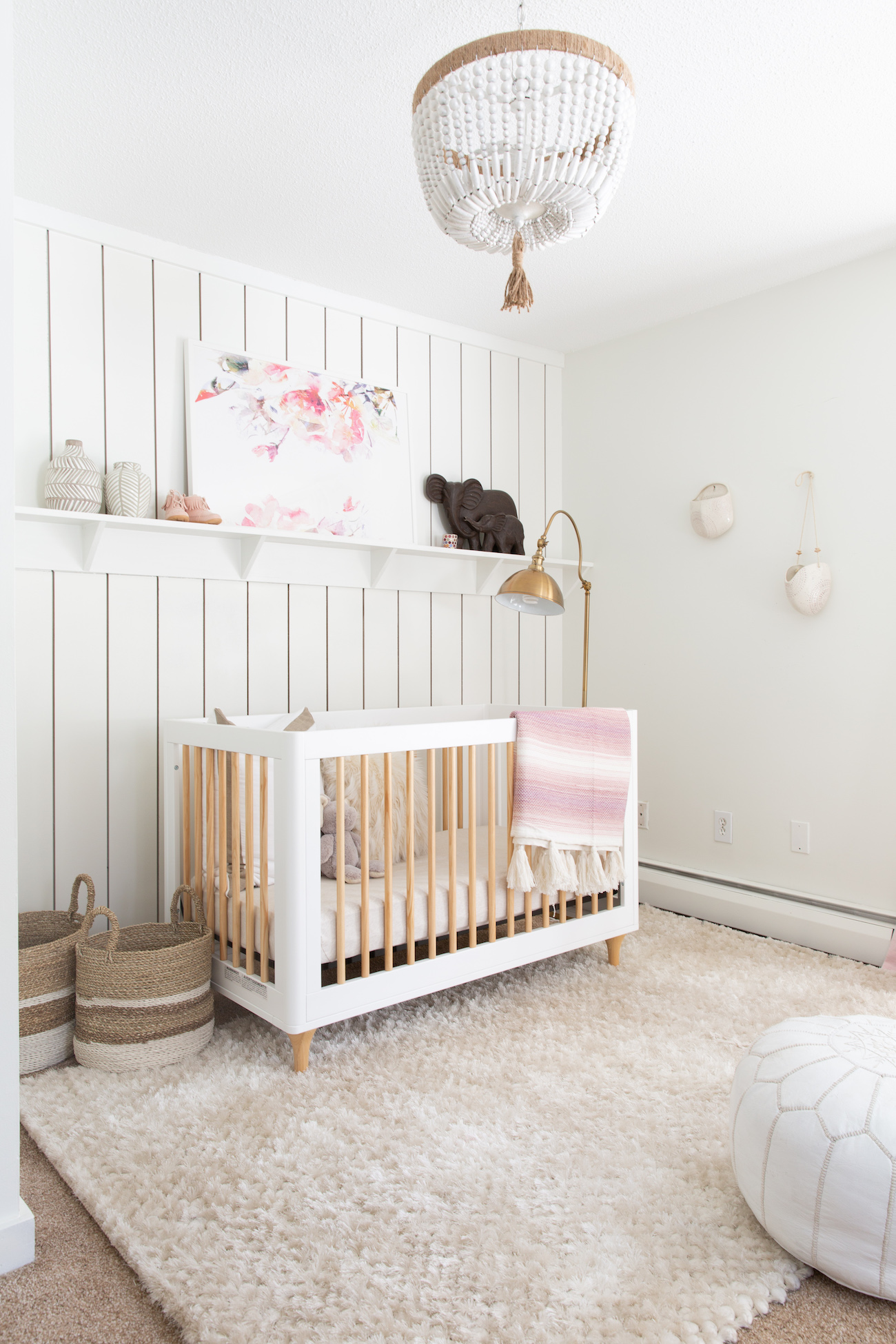 Shiplap Nursery Accent Wall